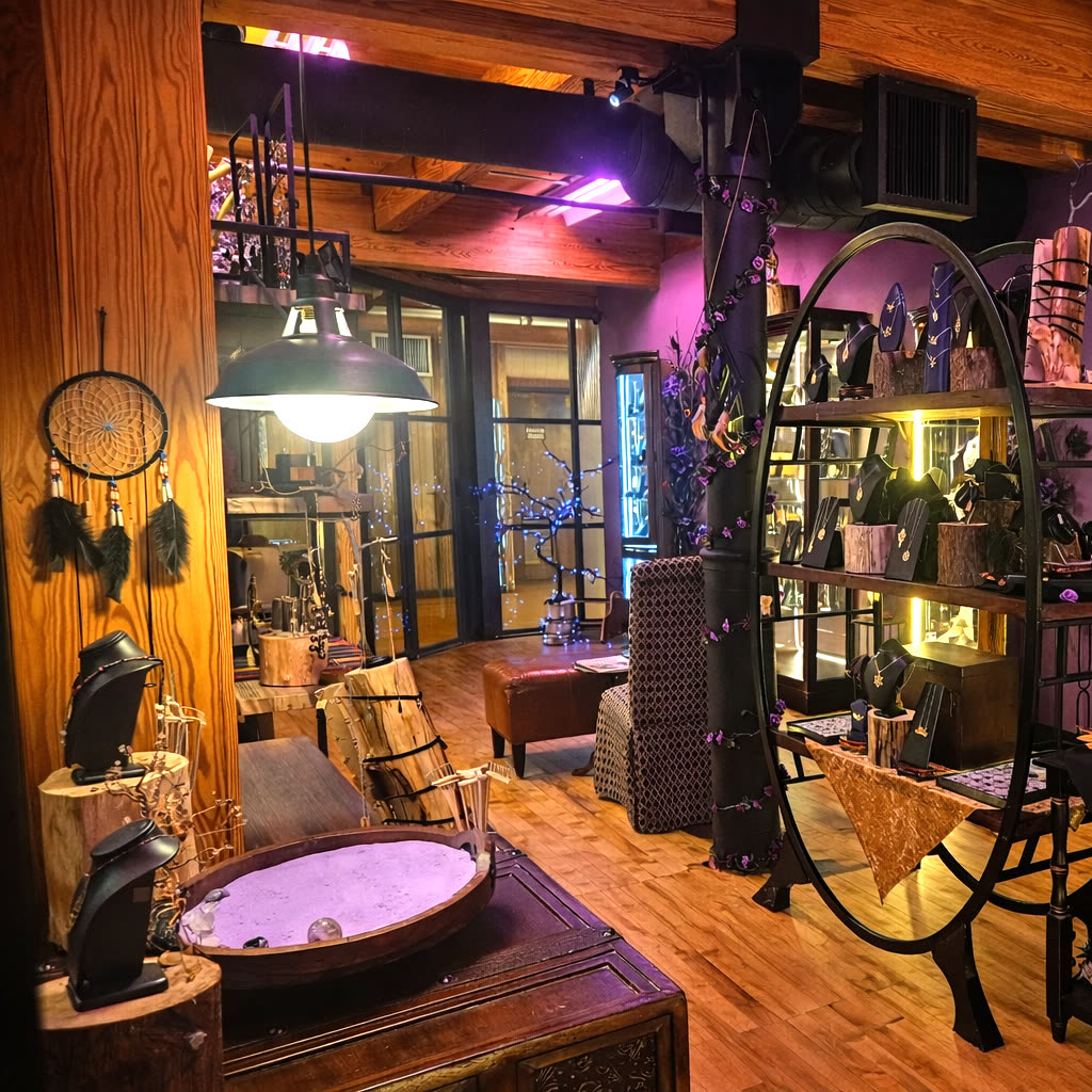 Inside the Alumia Design Studio storefront at Savage Mill, Maryland